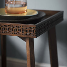 Load image into Gallery viewer, Hayleigh Mango Wood Side Table in Brown
