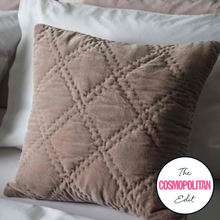 Load image into Gallery viewer, Iggy Quilted Cotton Velvet Cushion in Blush
