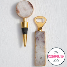 Load image into Gallery viewer, Megan Agate Opener &amp; Stopper Set in Natural
