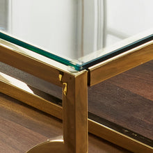 Load image into Gallery viewer, Inaya Glass Coffee Table in Gold

