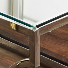 Load image into Gallery viewer, Inaya Glass Coffee Table in Silver
