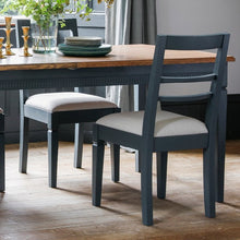 Load image into Gallery viewer, Charlotte 6-8 Seater Extendable Wooden Dining Table in Blue
