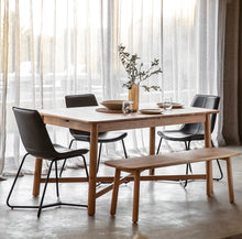 Load image into Gallery viewer, Daphne 6-8 Seater Extendable Oak Dining Table in Natural
