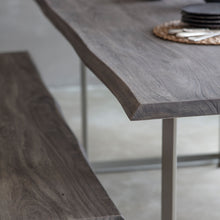 Load image into Gallery viewer, Delilah 6-8 Seater Rectangular Acacia Wood Dining Table in Grey
