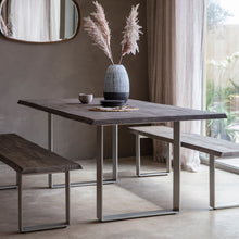 Load image into Gallery viewer, Delilah 4 Seater Rectangular Acacia Wood Dining Table in Grey
