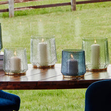 Load image into Gallery viewer, Ivyline Elm Embossed Candle Holder in Grey

