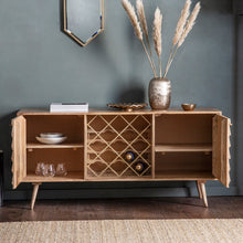 Load image into Gallery viewer, Elsie Large Mango Wood Sideboard in Burned Wax
