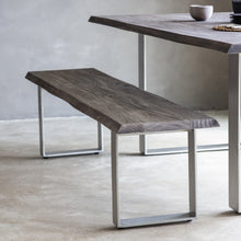 Load image into Gallery viewer, Delilah Dining Bench in Grey
