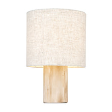 Load image into Gallery viewer, Ines Wooden Table Lamp in Cream
