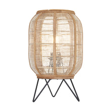 Load image into Gallery viewer, Celia Linen Table Lamp in Soft Beige
