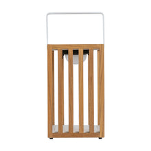 Load image into Gallery viewer, Annabel Wooden LED Solar Lantern in Natural
