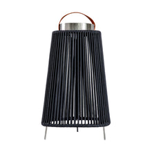 Load image into Gallery viewer, Jules Outdoor Solar Lantern in Black
