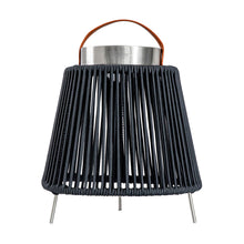 Load image into Gallery viewer, Jules Outdoor Solar Lantern in Black

