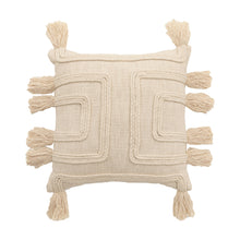 Load image into Gallery viewer, Kimora Tassel Cushion Cover in Cream
