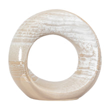 Load image into Gallery viewer, Opal Ceramic Sculpture in White and Grey
