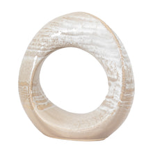 Load image into Gallery viewer, Opal Ceramic Sculpture in White and Grey
