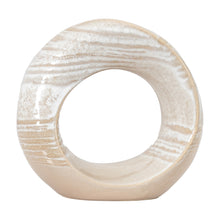 Load image into Gallery viewer, Opal Ceramic Sculpture in White and Grey
