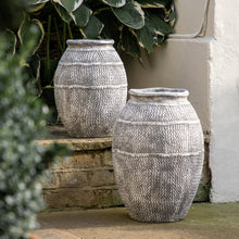Load image into Gallery viewer, Olympia Cement Vase in Antique Grey
