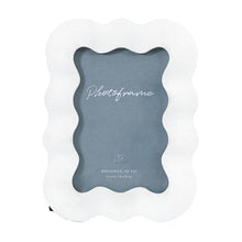 Load image into Gallery viewer, Immy Wavy Photo Frame in White
