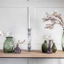 Load image into Gallery viewer, Fern Glass Candlestick in Grey
