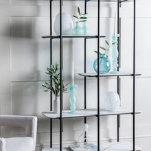 Load image into Gallery viewer, Fern Glass Candlestick in Ice Blue
