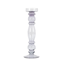 Load image into Gallery viewer, Fern Glass Candlestick in Grey

