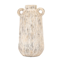 Load image into Gallery viewer, Tassa Ceramic Double Handle Vase in Cream
