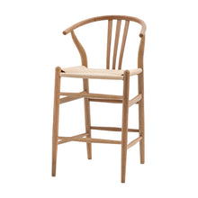 Load image into Gallery viewer, Sachi Wooden Set of 2 Bar Stools in Natural
