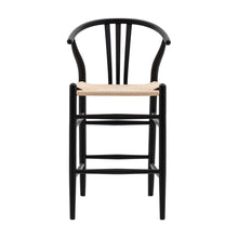 Load image into Gallery viewer, Sachi Wooden Set of 2 Bar Stools in Black
