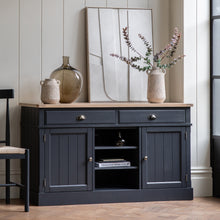 Load image into Gallery viewer, Nala 2 Door 2 Drawer Wooden Sideboard in Deep Navy
