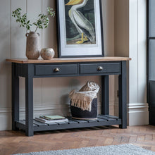 Load image into Gallery viewer, Nala 2 Drawer Wooden Console in Deep Navy
