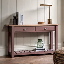 Load image into Gallery viewer, Nala 2 Drawer Wooden Console in Dusky Pink
