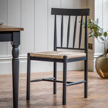 Load image into Gallery viewer, Nala Set of 2 Wooden Dining Chairs in Deep Navy
