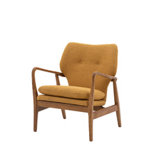 Load image into Gallery viewer, Ffion Boucle Armchair in Ochre
