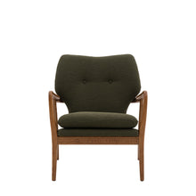 Load image into Gallery viewer, Ffion Boucle Armchair in Dark Green
