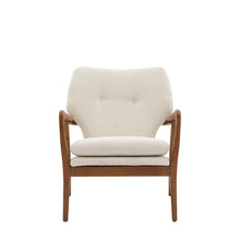 Load image into Gallery viewer, Ffion Boucle Armchair in Cream
