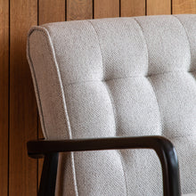 Load image into Gallery viewer, Edie Solid Oak Armchair in Black
