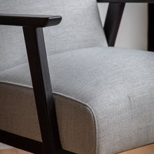 Load image into Gallery viewer, Larson Linen Armchair in Stone
