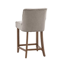 Load image into Gallery viewer, Aspen Set of 2 Linen Bar Stools in Grey
