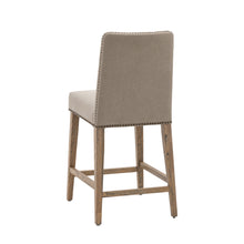 Load image into Gallery viewer, Briley Set of 2 Wooden Bar Stools in Cement Grey
