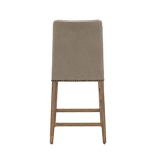 Load image into Gallery viewer, Briley Set of 2 Wooden Bar Stools in Cement Grey
