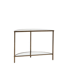 Load image into Gallery viewer, Enya Glass Console Table in Bronze
