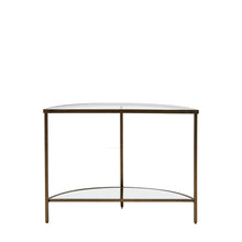 Load image into Gallery viewer, Enya Glass Console Table in Bronze
