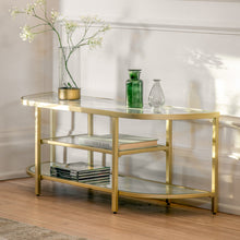 Load image into Gallery viewer, Enya Glass Media Unit in Champagne Gold
