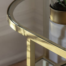 Load image into Gallery viewer, Enya Glass Media Unit in Champagne Gold
