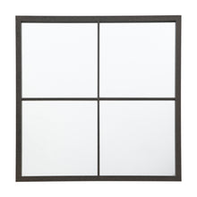 Load image into Gallery viewer, Alba Square Mirror in Black Metal
