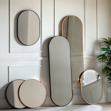 Load image into Gallery viewer, Colleen Round Mirror in Black

