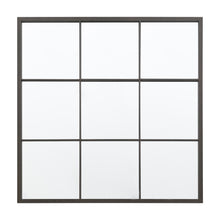 Load image into Gallery viewer, Alba Square Mirror in Black Metal
