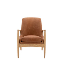 Load image into Gallery viewer, Robin Leather Armchair in Brown
