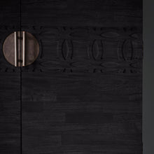 Load image into Gallery viewer, Hayleigh Tall Mango Wood Drinks Cabinet in Black
